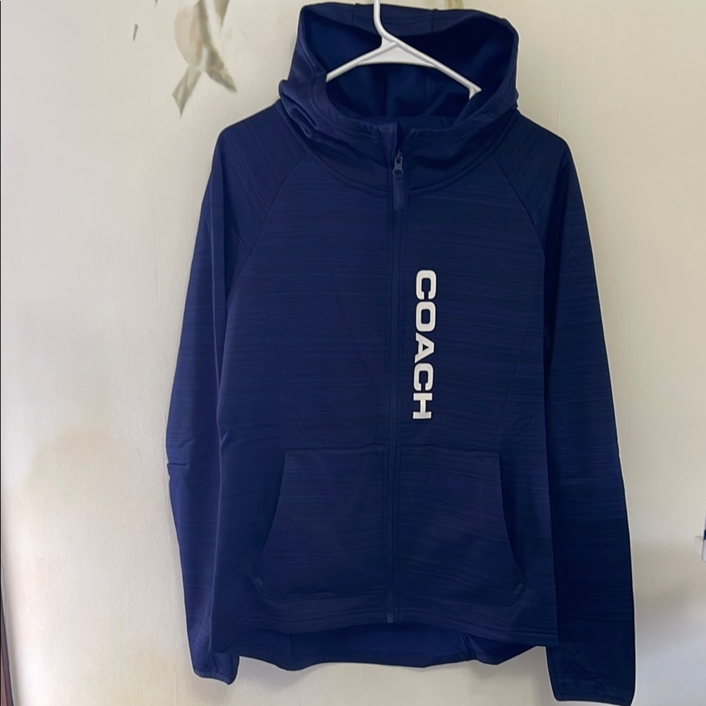 Beachbody Women’s Zip Up Fleece Hooded Navy Jacket